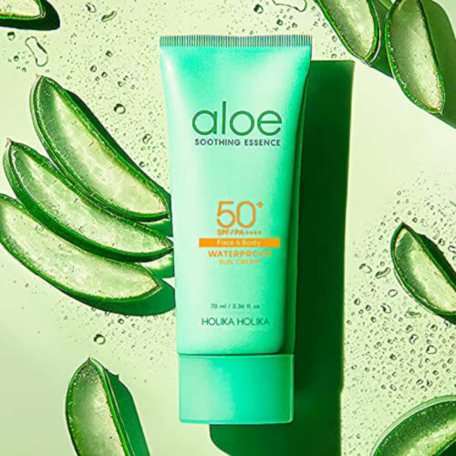 [Holika Holika] Aloe Water Proof Sun Cream (SPF 50+ PA++++) - Imagen 4