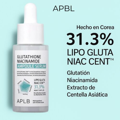 [APLB] Glutathione Niacinamide Ampoule Serum 40ml - Imagen 2
