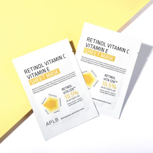 [APLB] Retinol Vitamin C Vitamin E Sheet Mask - Imagen 4