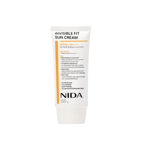 [NIDA] Invisible Fit Sun Cream SPF50+ PA++++ 50 ml